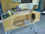 Future Sub box, yet to be finished but I built from Solid MDF with NO FIBREGLASS.