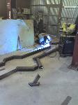 WELDING THE NEW FRAME RAILS