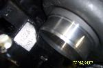 Had to grind on block to get the turbo to fit
