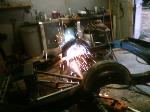 welding the round notches in