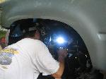 Jason welding on the front brackets...