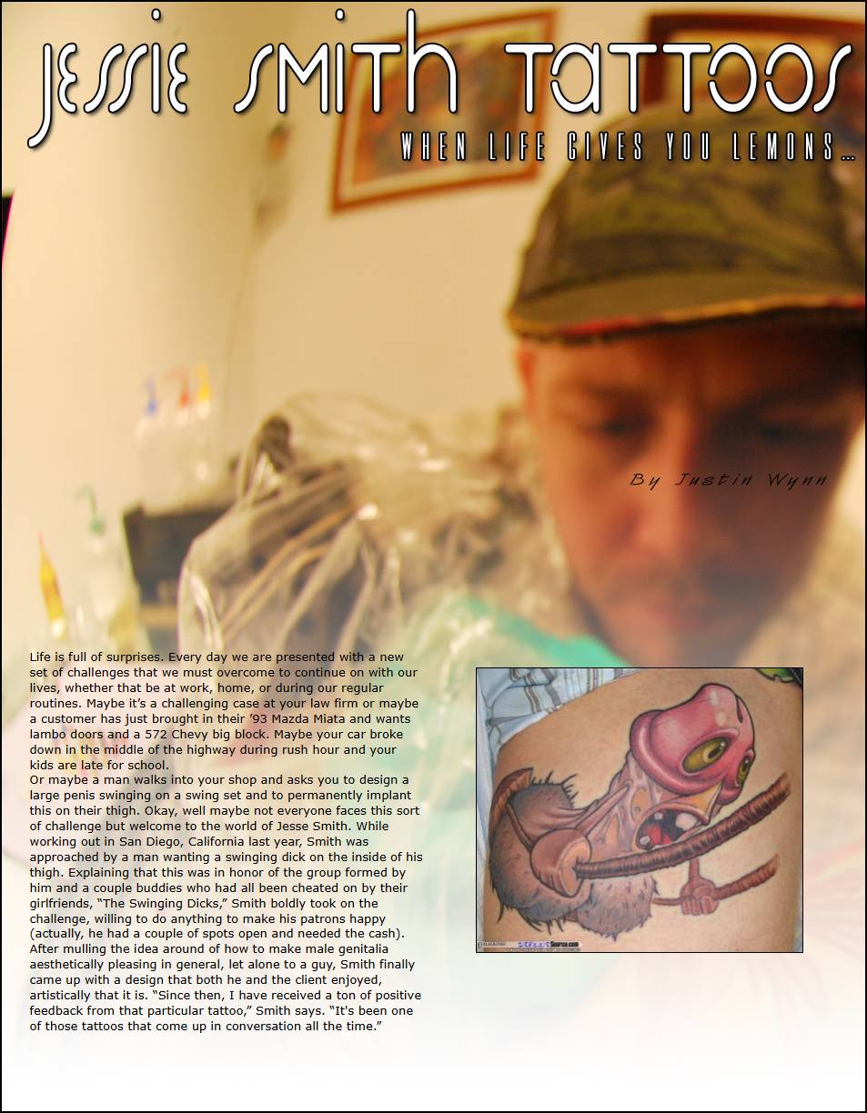 Jesse Smith Tattoos