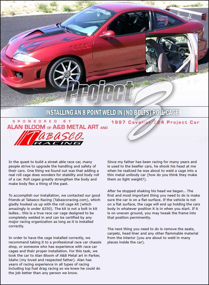 Project Z - 8 Point Roll Cage